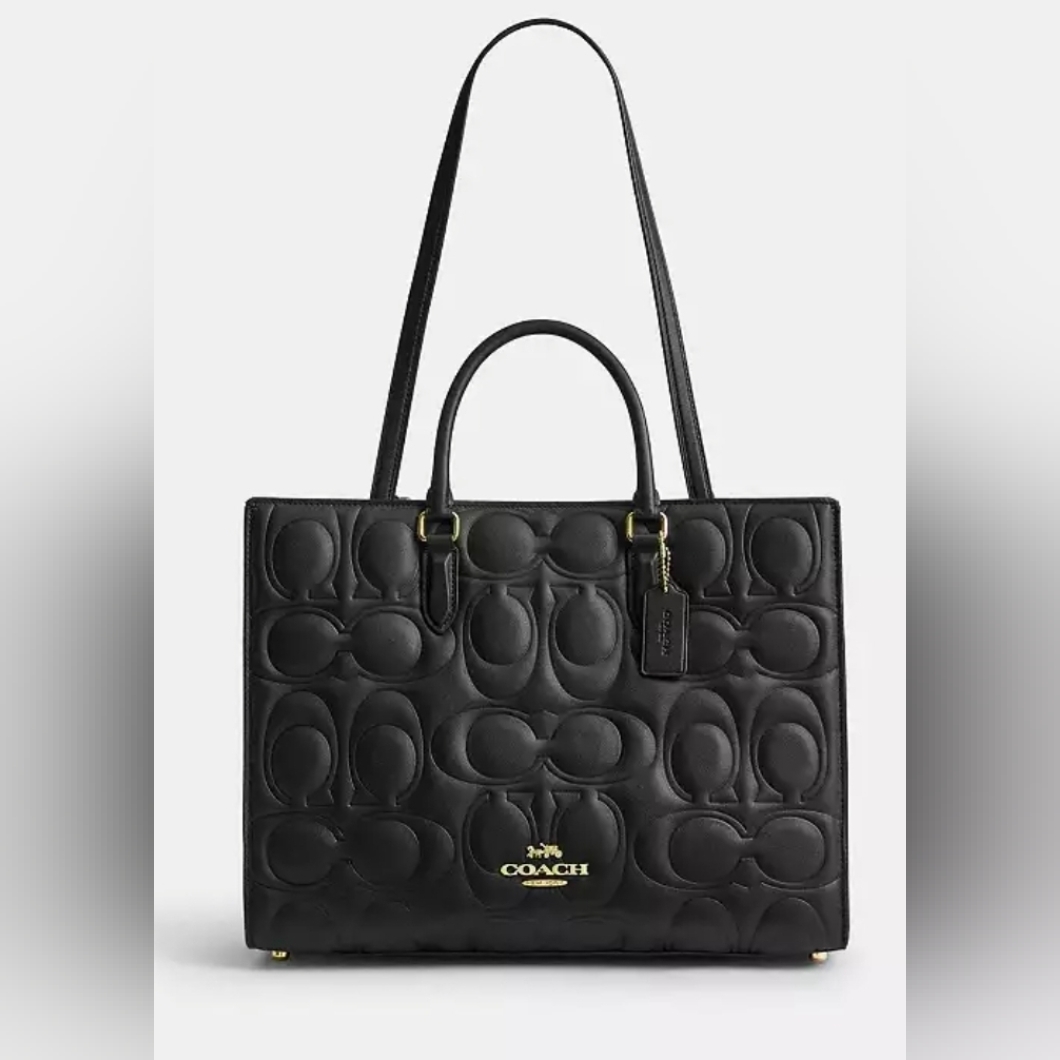 Coach Maggie Large Shoulder Bag In Signature Leather